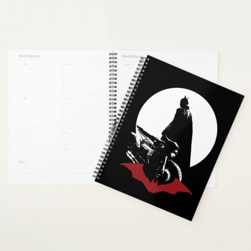 The Batman Motorcycle Silhouette Planner