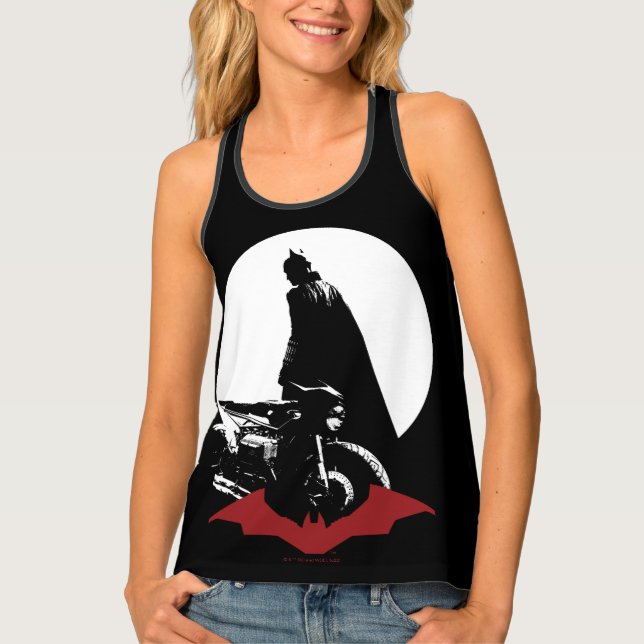 The Batman Motorcycle Silhouette Tank Top (Front)