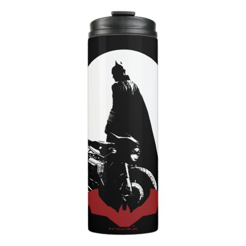 The Batman Motorcycle Silhouette Thermal Tumbler
