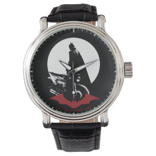 The Batman Motorcycle Silhouette Watch