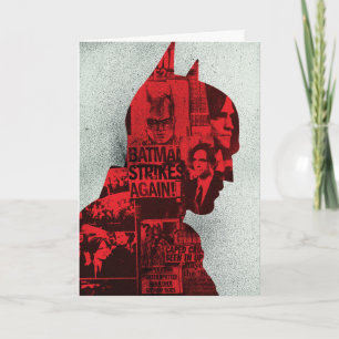The Batman Newspaper Silhouette Card