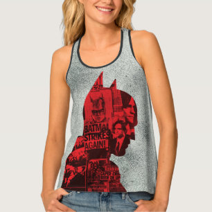 The Batman Newspaper Silhouette Tank Top