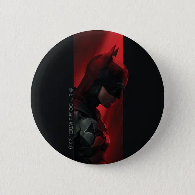 The Batman Red Bar Profile Button | Zazzle