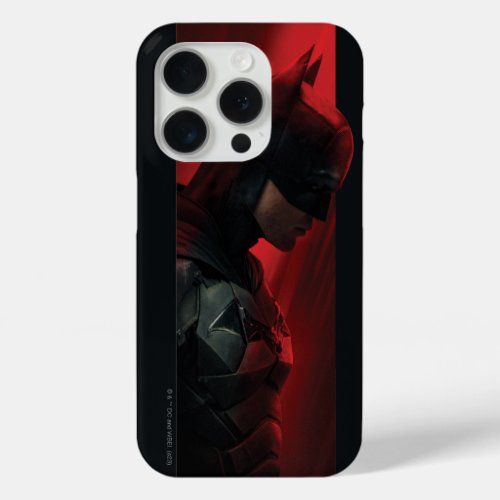 The Batman Red Bar Profile iPhone 15 Pro Case