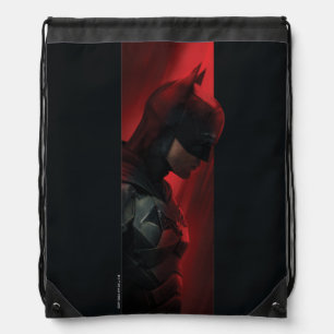 The Batman Red Bar Profile Drawstring Bag