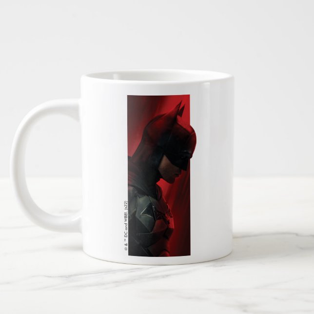 The Batman Red Bar Profile Giant Coffee Mug (Left)