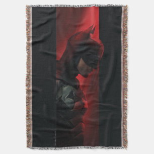 The Batman Red Bar Profile Throw Blanket