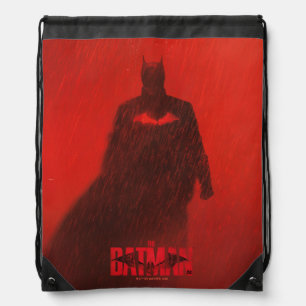 The Batman Red Rain Theatrical Poster Graphic Drawstring Bag