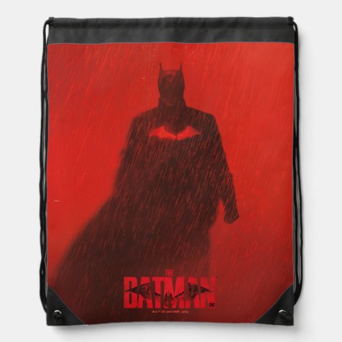 The Batman Red Rain Theatrical Poster Graphic Drawstring Bag