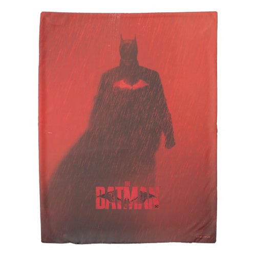 The Batman Red Rain Theatrical Poster Graphic Duvet Cover