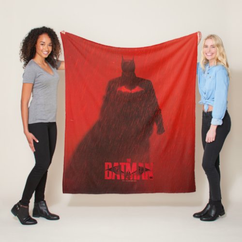 The Batman Red Rain Theatrical Poster Graphic Fleece Blanket