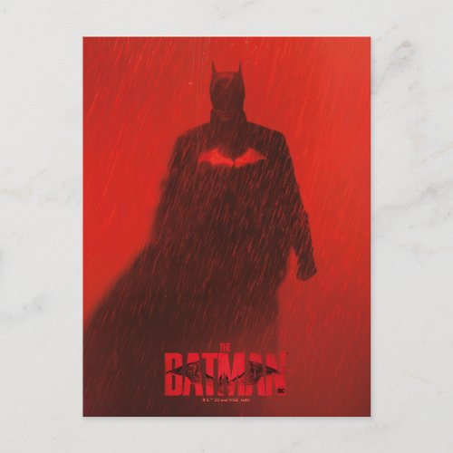 The Batman Red Rain Theatrical Poster Graphic Postcard
