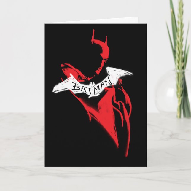 The Batman Spraypaint Outline Card (Front)