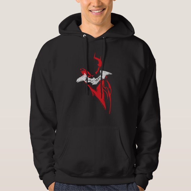 The Batman Spraypaint Outline Hoodie (Front)