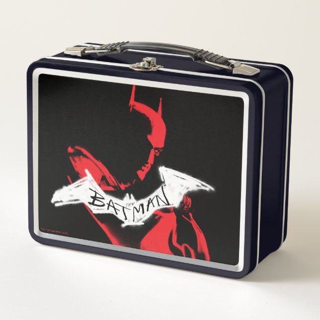 The Batman Spraypaint Outline Metal Lunch Box (Front)