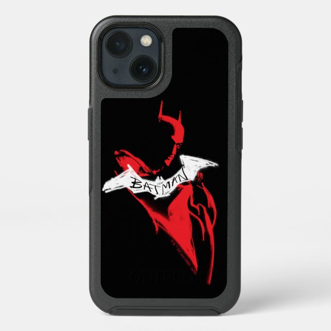 The Batman Spraypaint Outline Otterbox iPhone Case (Back)