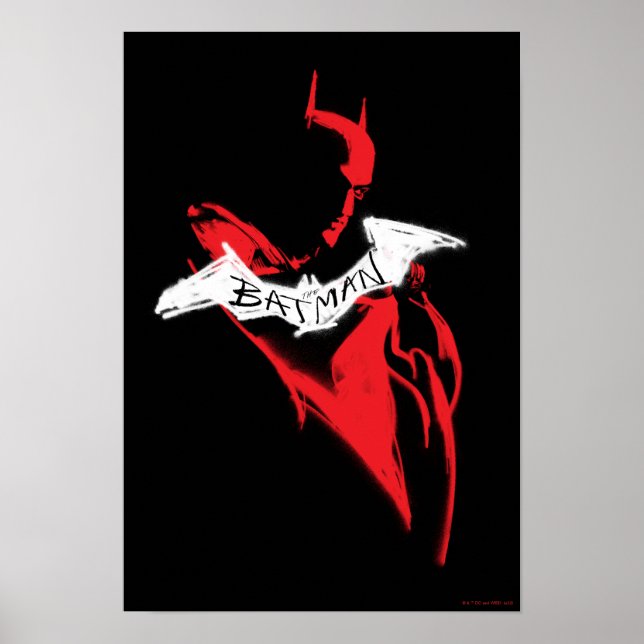 The Batman Spraypaint Outline Poster (Front)