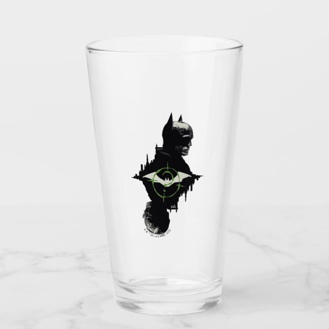 The Batman & The Riddler Dual Character Graphic Glass (Front)