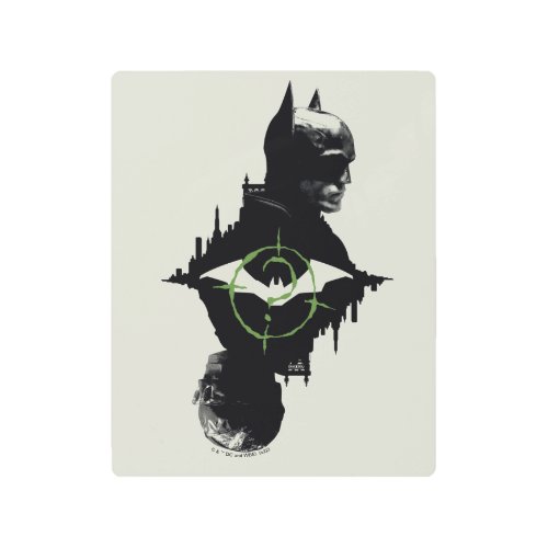 The Batman  The Riddler Dual Character Graphic Metal Print