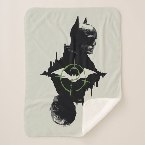 The Batman  The Riddler Dual Character Graphic Sherpa Blanket