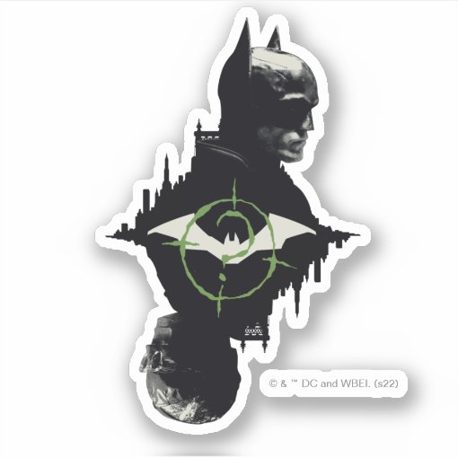 The Batman & The Riddler Dual Character Graphic Sticker | Zazzle