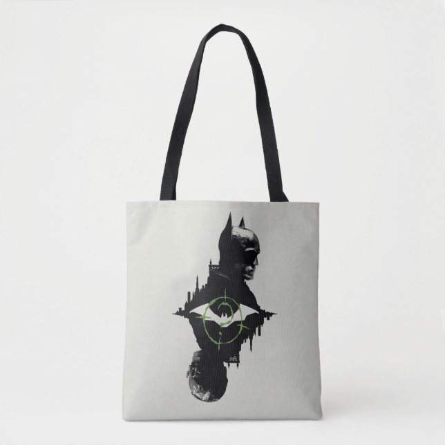 The Batman & The Riddler Dual Character Graphic Tote Bag (Front)