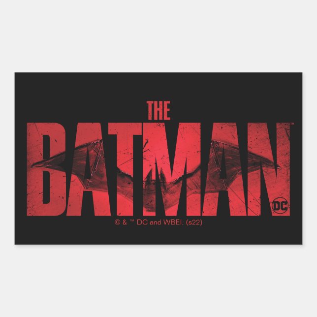 The Batman Theatrical Logo Rectangular Sticker (Front)