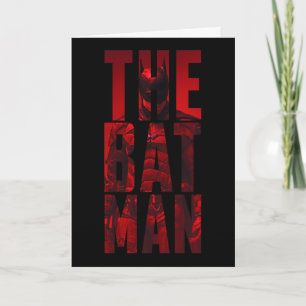 The Batman Typography Cutout Card