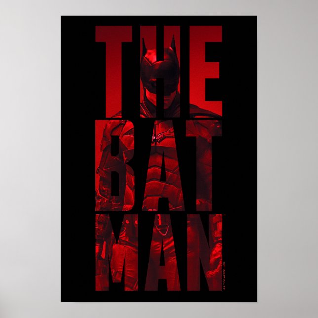 The Batman Typography Cutout Poster (Front)