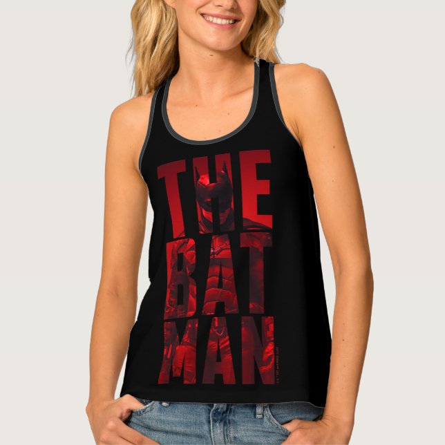 The Batman Typography Cutout Tank Top (Front)