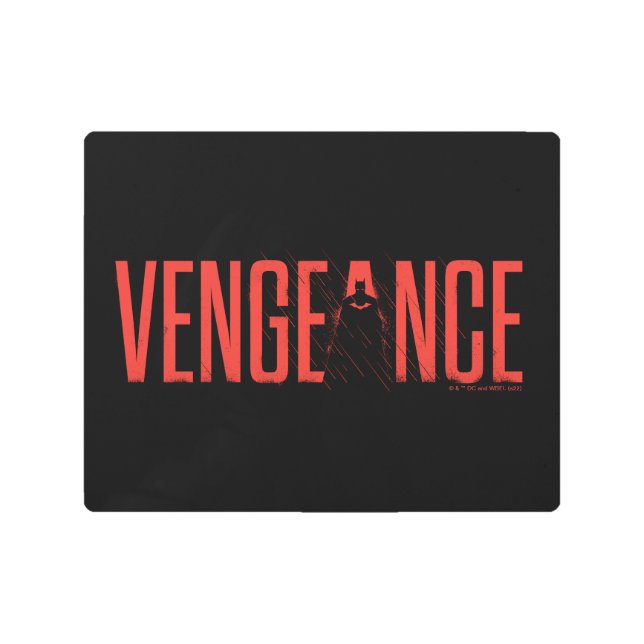 The Batman Vengeance Silhouette Metal Print (Front)