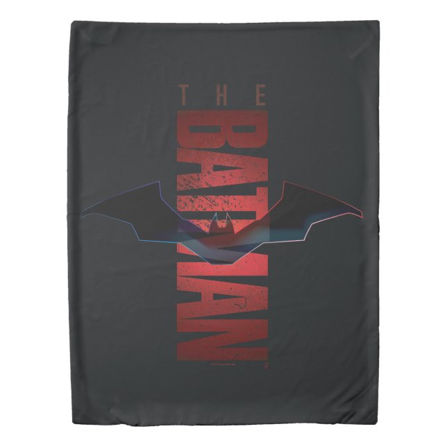 The Batman Vertical Logo Duvet Cover (Front)