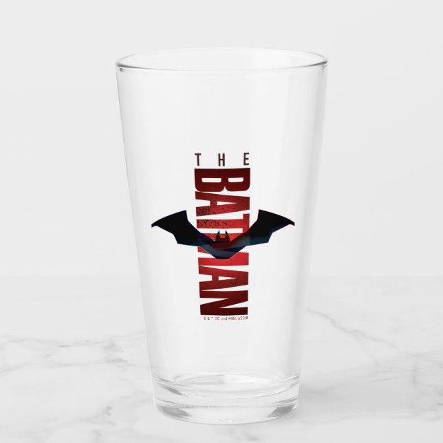 The Batman Vertical Logo Glass (Front)