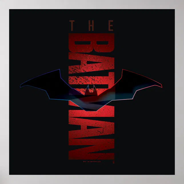 The Batman Vertical Logo Poster | Zazzle