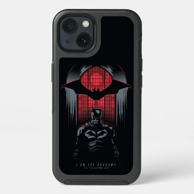 The Batman Window Pane Outline Otterbox iPhone Case (Back)