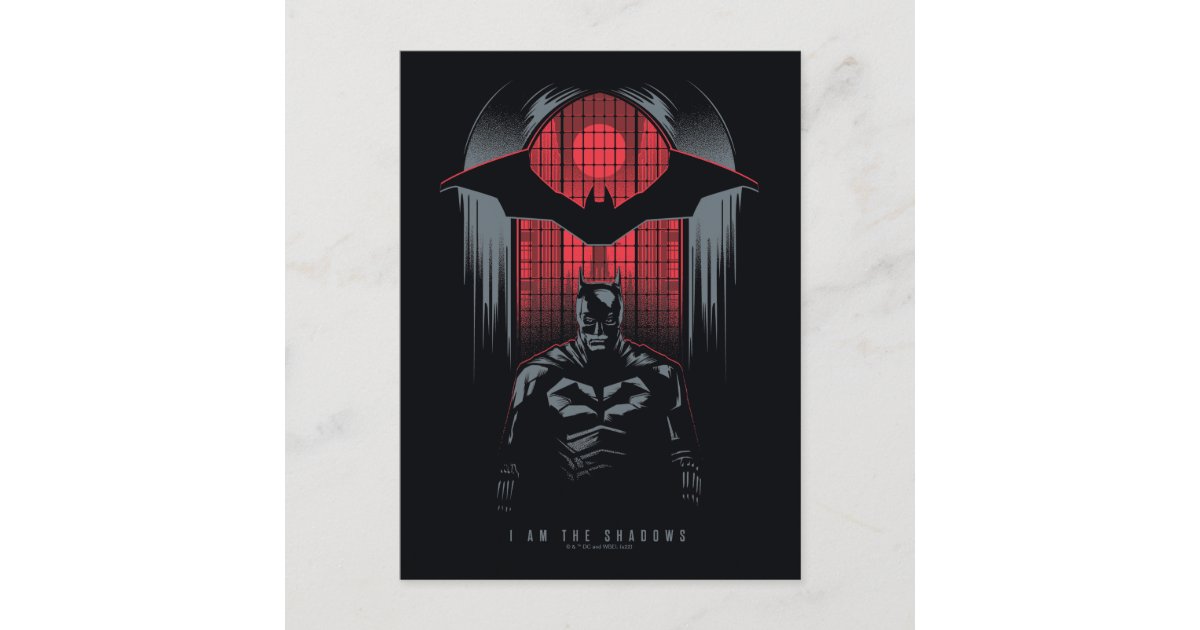 The Batman Window Pane Outline Postcard | Zazzle