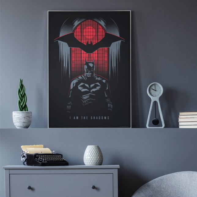 The Batman Window Pane Outline Poster (Creator Uploaded)