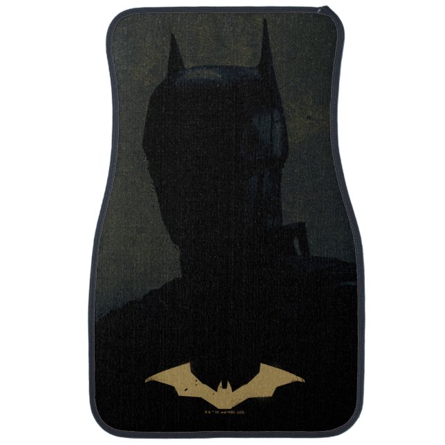 The Batman With Golden Bat Symbol Car Floor Mat (Front)