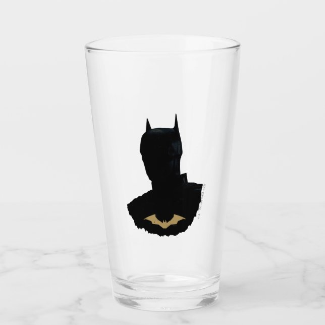 The Batman With Golden Bat Symbol Glass (Front)
