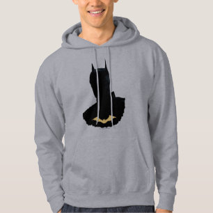 The Batman With Golden Bat Symbol Hoodie