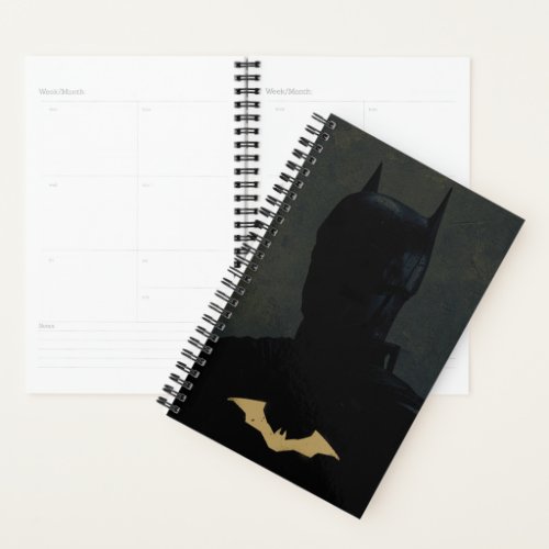The Batman With Golden Bat Symbol Planner