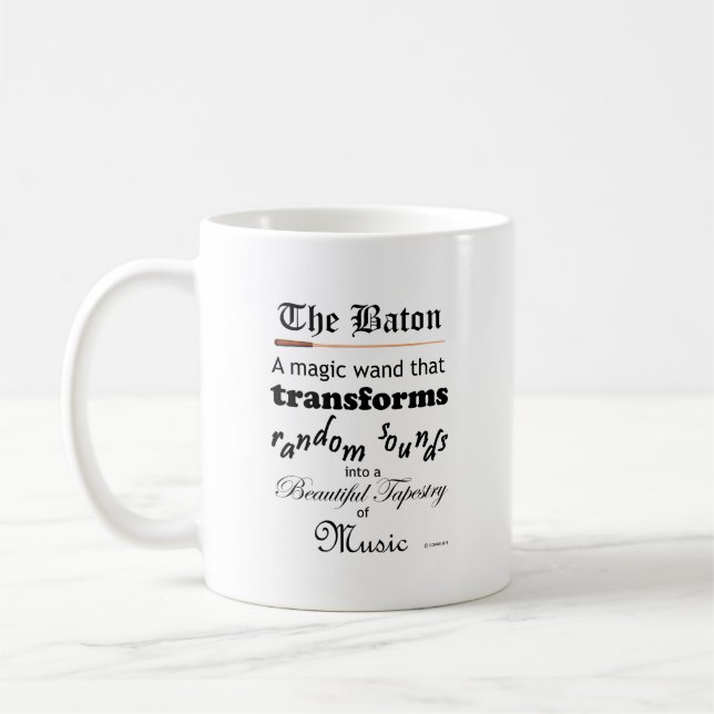 The Baton Coffee Mug (Left)