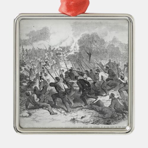 The Battle at Bull Run Metal Ornament