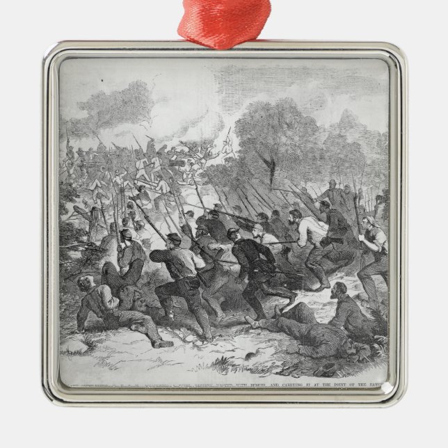 The Battle at Bull Run Metal Ornament (Front)