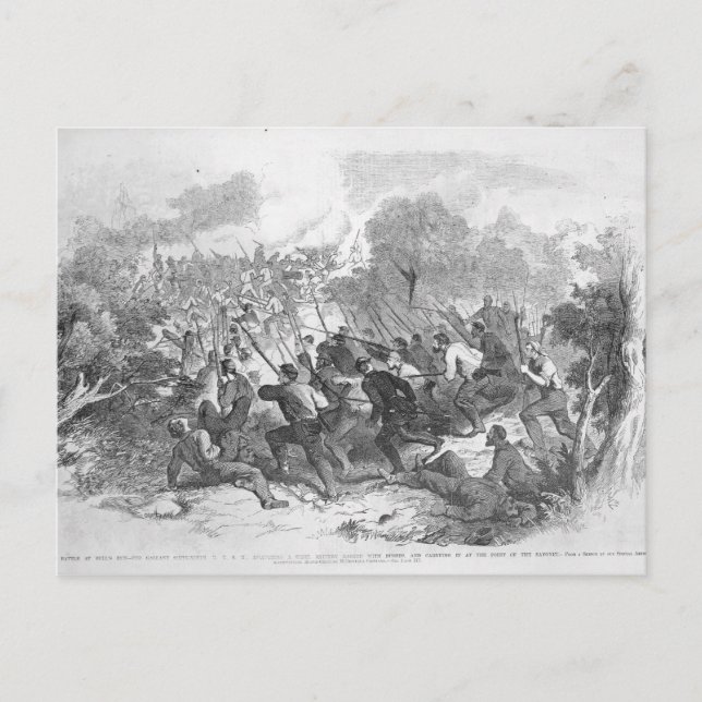 The Battle at Bull Run Postcard (Front)
