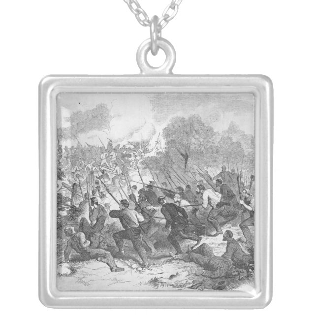 The Battle at Bull Run Silver Plated Necklace (Front)