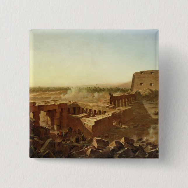 The Battle at the Temple of Karnak Button (Front)