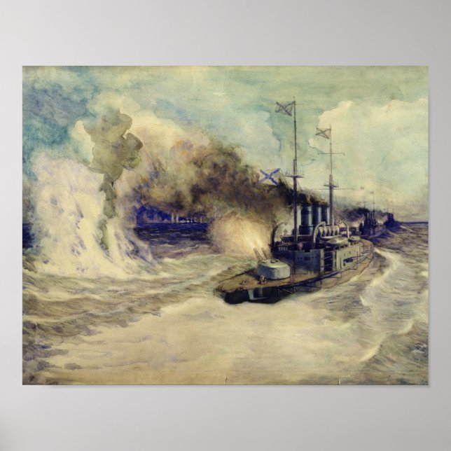 The battle between the Black Sea Fleet and Poster (Front)