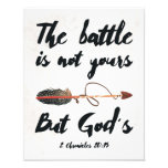 The Battle Is Not Yours, But God&#39;s Wall Art at Zazzle