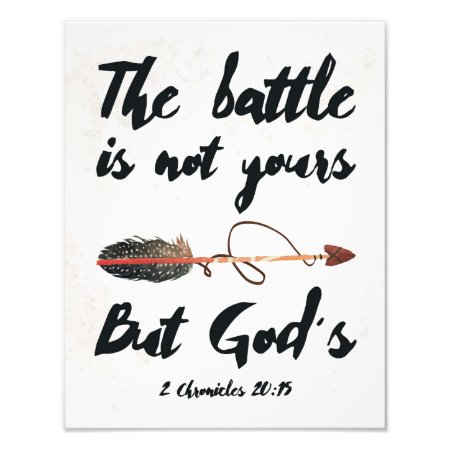 The Battle Is Not Yours, But God's Wall Art